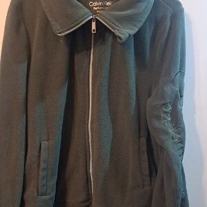 Calvin Klein Green Teddy Jacket